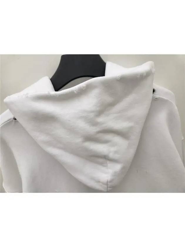 logo sweatshirt overfit hood white - BALENCIAGA - BALAAN.
