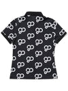 20 Symbol Logo Pattern Yoko Wieri Women’s T-Shirt BLACK - 20THHOLE - BALAAN 2