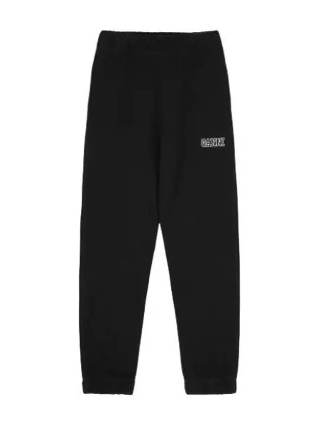 Software Isoli Elasticated Pants Black - GANNI - BALAAN 1