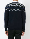 Star Intarsia Knit Top Navy Grey - NEIL BARRETT - BALAAN 4