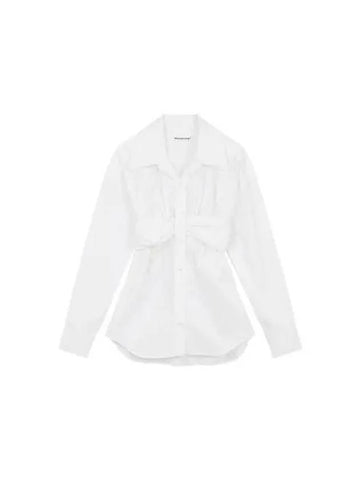 t Lucid Bandeau Bra Shirt White 271072 - ALEXANDER WANG - BALAAN 1