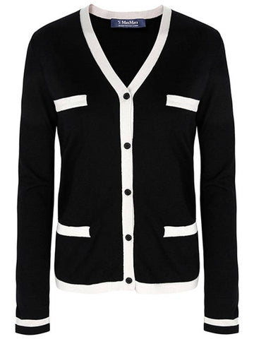 Black Kenya Wool Cardigan 017 - MAX MARA - BALAAN 1