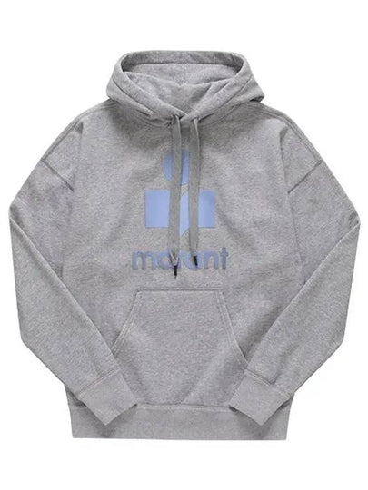 Mansel Big Logo Print Hoodie Grey - ISABEL MARANT - BALAAN 2