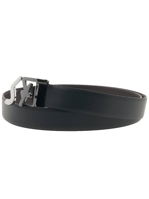 Ferragamo Men's SF Logo Reversible Belt 67 A251 NERO HICKORY 0734199 - SALVATORE FERRAGAMO - BALAAN 2