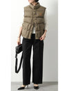 Triomphe Patch Quilt Nylon Vest Kaki - CELINE - BALAAN 3