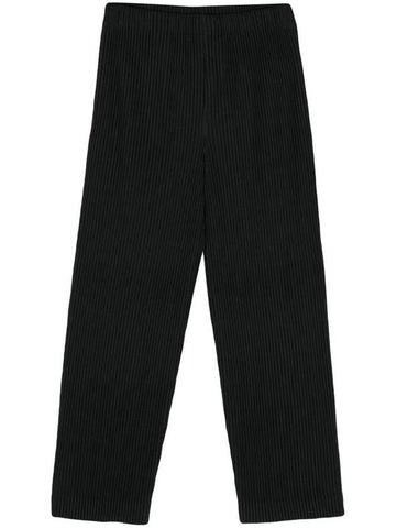 MC March Pleated Straight Pants Black - ISSEY MIYAKE - BALAAN 1