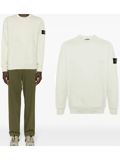 Wappen Patch Garment Dyed Sweatshirt Pistachio - STONE ISLAND - BALAAN 2