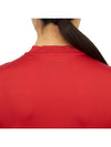 Women's Golf Serafino Classic Short Sleeve PK Shirt Red - HYDROGEN - BALAAN 8