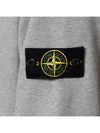 Wappen Patch Cotton Zip Up Hoodie Melange Grey - STONE ISLAND - BALAAN 6