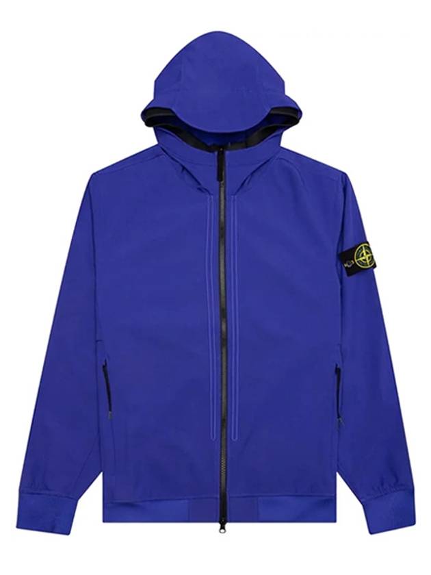 Soft Shell R Hooded Jacket Blue 761540427 - STONE ISLAND - BALAAN 1