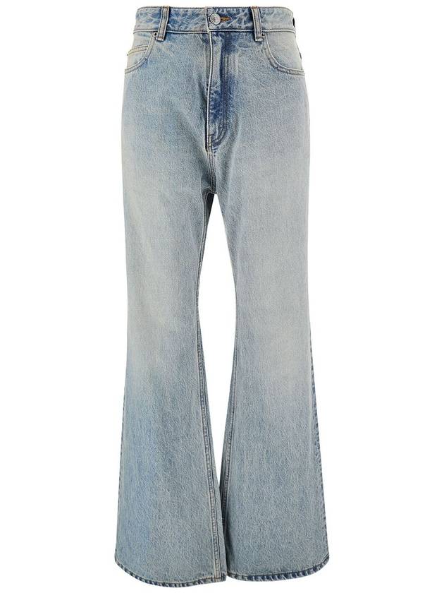 High Waist Wide Leg Jeans Blue - BALENCIAGA - BALAAN 2