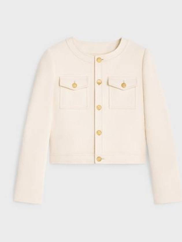 Dani Cotton Jacket Ivory - CELINE - BALAAN 2