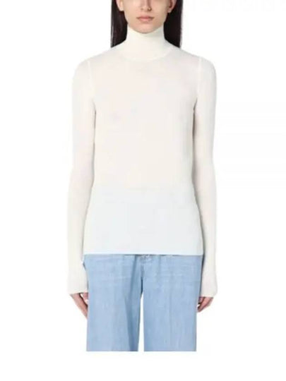 Woolen Turtleneck White - BOTTEGA VENETA - BALAAN 2