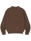 Zip-Up Collar Knit Top Brown - DE GRAND MATIN - BALAAN 4