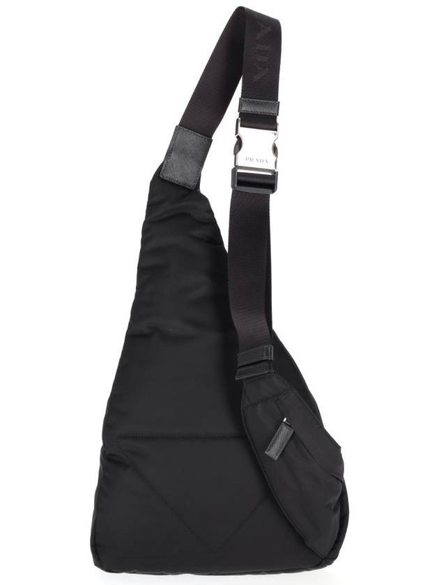 Re-Nylon Leather Backpack Black - PRADA - BALAAN 3