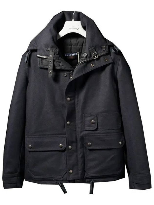 11th Anniversary Equipment Half Padded Jacket Navy G19U531 A1 - GOLDEN GOOSE - BALAAN 2