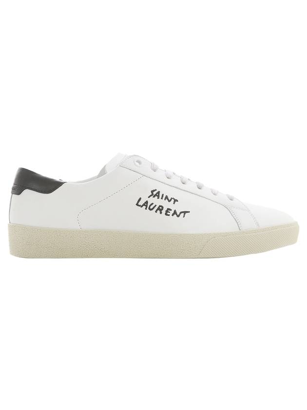 Court Classic SL06 Black Tab Low Top Sneakers White - SAINT LAURENT - BALAAN 1