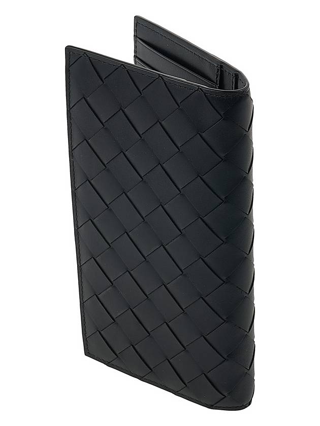 Intrecciato Leather Slim Long Wallet Black - BOTTEGA VENETA - BALAAN 4