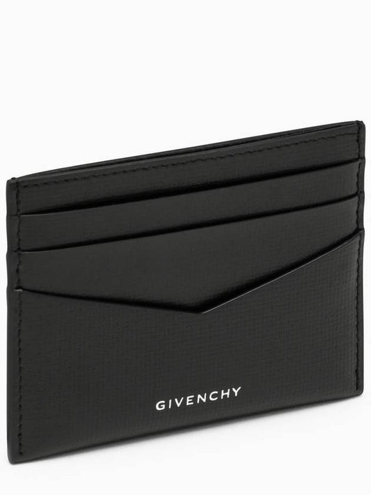 Leather Logo Card Wallet Black - GIVENCHY - BALAAN 2