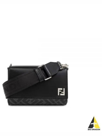 FF Squared Compact Shoulder Bag Black - FENDI - BALAAN 2