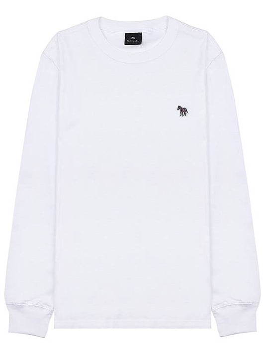 Zebra Logo Cotton Long Sleeve T-Shirt White - PAUL SMITH - BALAAN 2