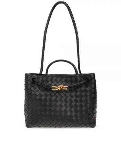 Andiamo Medium Tote Bag Black - BOTTEGA VENETA - BALAAN 2