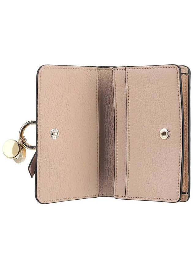 Alphabet Leather Flap Card Wallet Pink - CHLOE - BALAAN 5