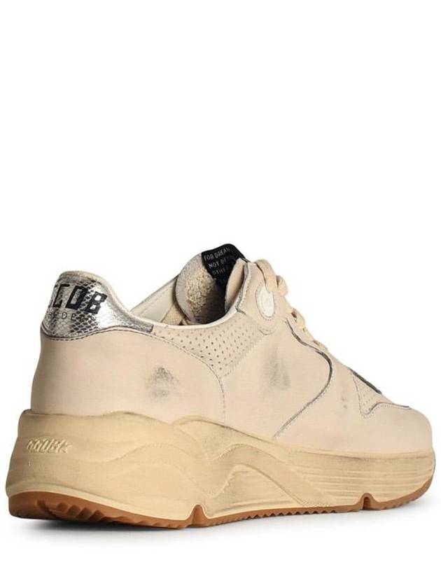 Running Sole Silver Tab Low Top Sneakers Ivory - GOLDEN GOOSE - BALAAN 4