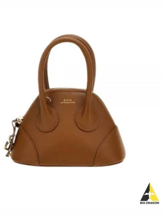 Women's Emma Mini Leather Tote Bag Brown - A.P.C. - BALAAN 2
