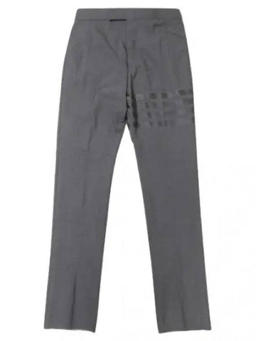 Diagonal Stripe Plain Weaving Wool Slacks Men s Suit Pants - THOM BROWNE - BALAAN 1