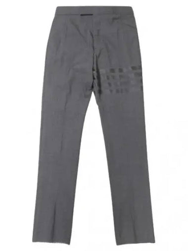 Diagonal striped plain weaving wool slacks suit pants - THOM BROWNE - BALAAN 1