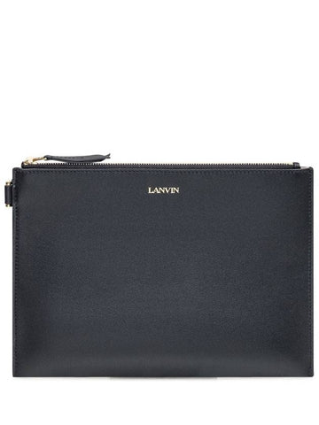 Lanvin Leather Clutch - LANVIN - BALAAN 1