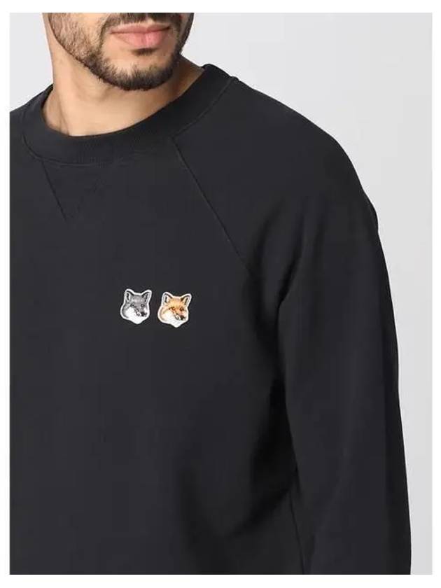 Double Fox Head Patch Classic Sweatshirt Anthracite - MAISON KITSUNE - BALAAN 3