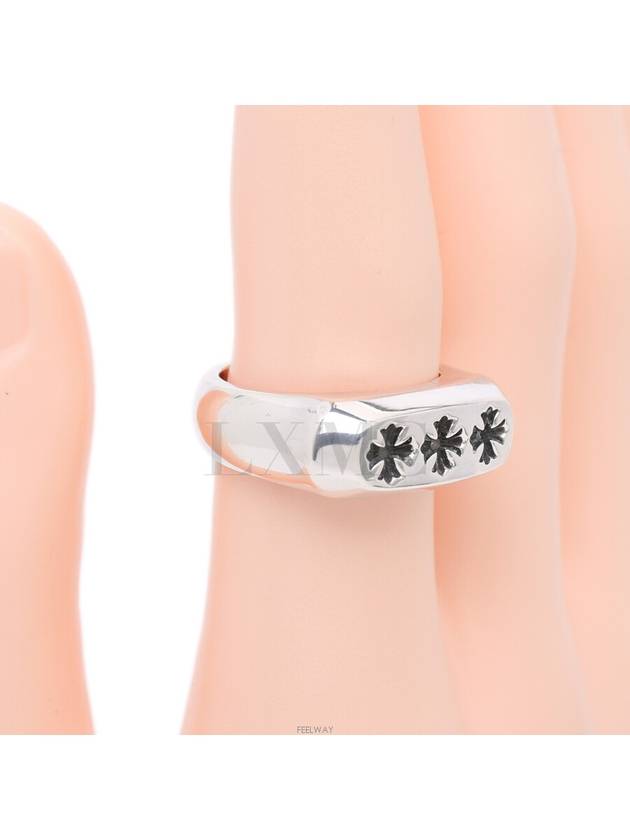 Triple Cross Ring Silver Spacer No 19 - CHROME HEARTS - BALAAN 8