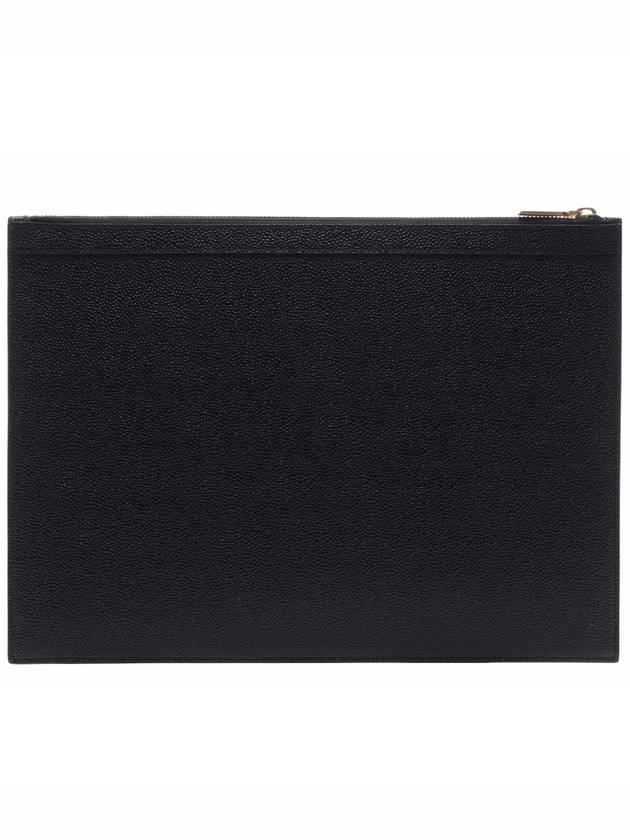 Medium Document Holder Clutch Bag Black - THOM BROWNE - BALAAN 5