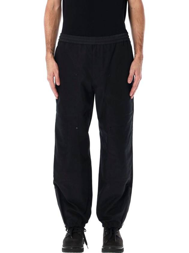 Embroidered Logo Track Pants Black - MONCLER - BALAAN 2