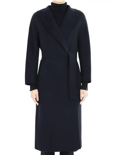 Women s Esturian Virgin Wool Coat Dark Blue 2429016131600 012 - MAX MARA - BALAAN 1