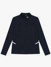 Drew Incision Modified Poly Long Sleeve T-Shirt DF41LT03NAVY - DRUH GOLF - BALAAN 1