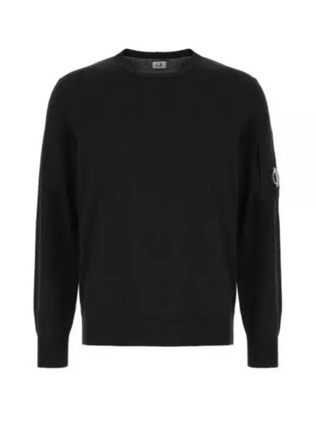 Crew Neck Sweatshirt Black - CP COMPANY - BALAAN 2