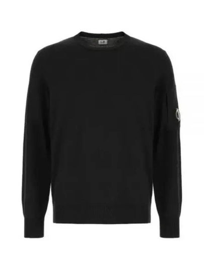 Crew Neck Sweatshirt Black - CP COMPANY - BALAAN 2