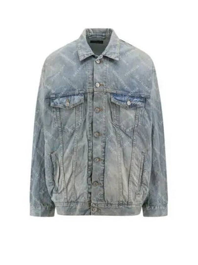 Logo Print Denim Jacket Blue - BALENCIAGA - BALAAN 2