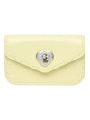 Heartlock Compact Business Card Card Wallet Pale Lemon - LE MASQUE - BALAAN 1