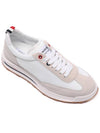 Fine Kid Suede Tech Runner White - THOM BROWNE - BALAAN 4