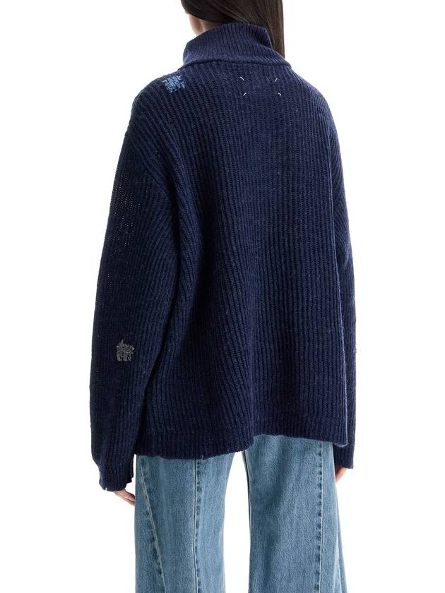 linen and wool blend sweater - MAISON MARGIELA - BALAAN 3