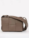 Intrecciato Cassette Small Cross Bag Taupe Grey - BOTTEGA VENETA - BALAAN 3