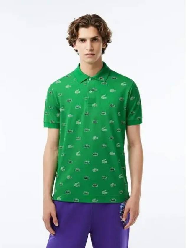 Men s Croc All Over Print Classic Fit Polo T shirt PH3562 53N SIW Domestic Product GQ2N23102318318 - LACOSTE - BALAAN 1