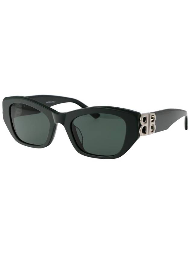 Sunglasses BB0311SK 004 SHINY SOLID DARK GREEN - BALENCIAGA - BALAAN 3