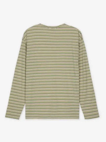 Hard Twist Cotton Boat Neck T Shirt Beige A24SP01BRBEIGEBORDER - AURALEE - BALAAN 1