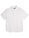 Regular Light Tencel Short Sleeve Shirt White - J.LINDEBERG - BALAAN 2