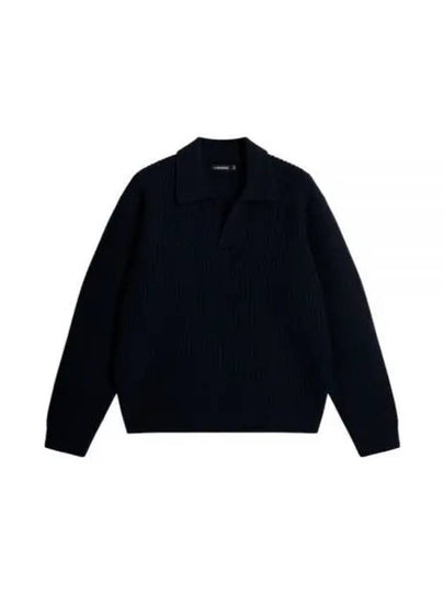 Men's Jethro Heavy Polo Knit Top Navy - J.LINDEBERG - BALAAN 2